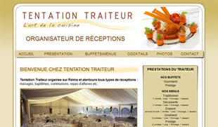 Exemple de cr&eacute;ation de site internet : traiteur Reims