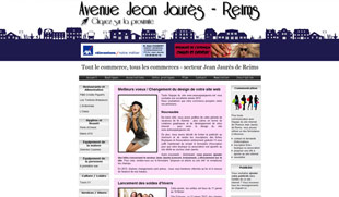 Exemple de création de site internet : commerçants et associations de l'Avenue Jean Jaurès de Reims