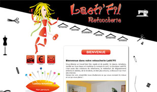 Exemple de création de site internet : retoucherie Laeti'fil